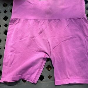 Zella High-Waist Pink Seamless Athletic Biker Shorts